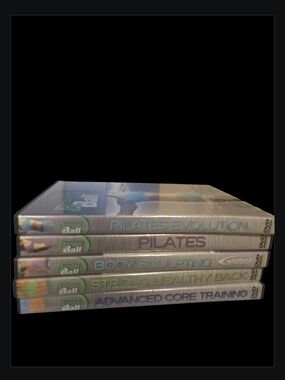 NWOT 5 Bender Ball Pilates DVD Set - Pilates Evol, Core, Back, Sculpting